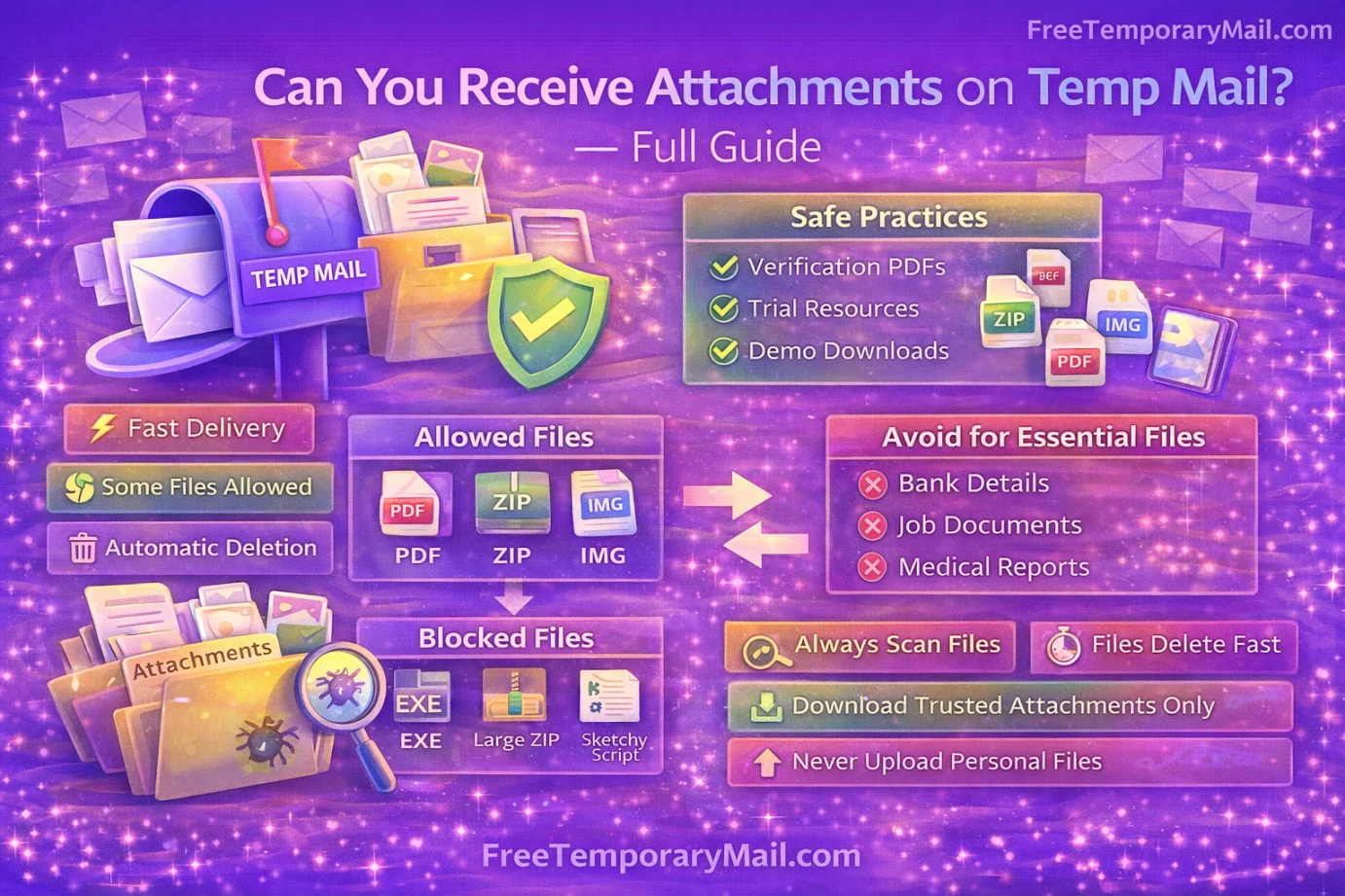 Can You Receive Attachments on Temp Mail? Full Guide